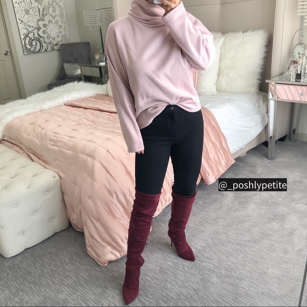 Melrose & Market mauve turtleneck  sweater